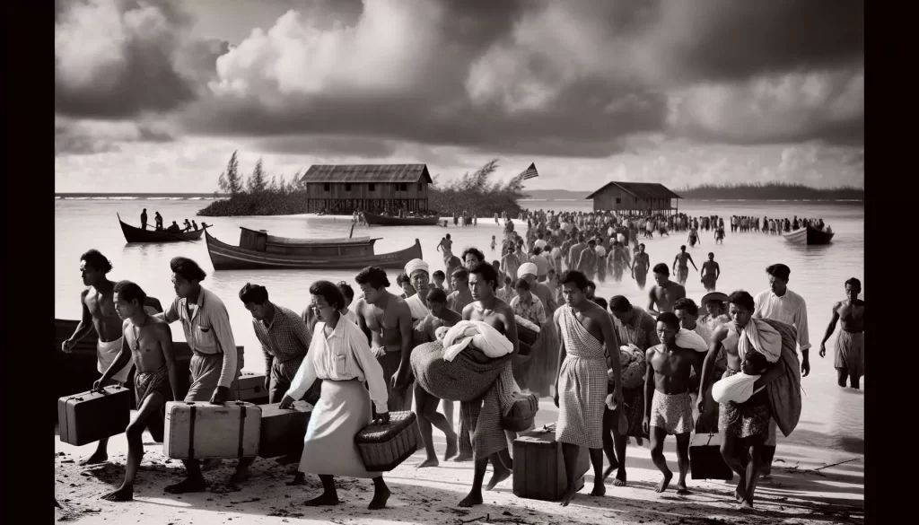 relocation of the Bikini Islanders from their home in the 1940s
